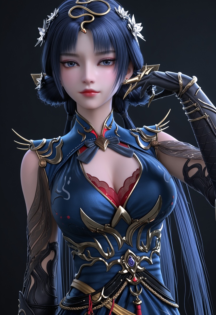 金小釵跑上半身最好删掉下半身的tag-国漫-pony by 云落 on Tensor.Art