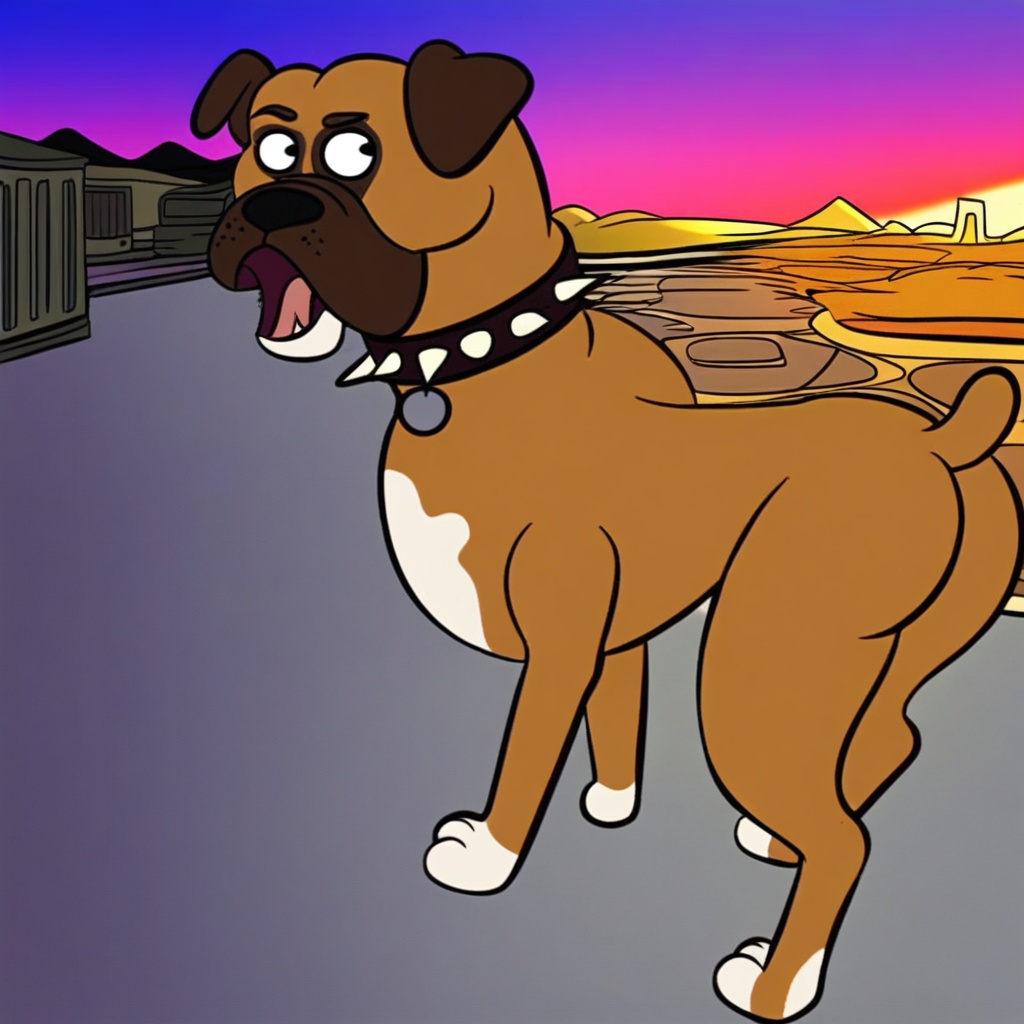 Cuddles Boxer,  feral,  solo on Tensor.Art