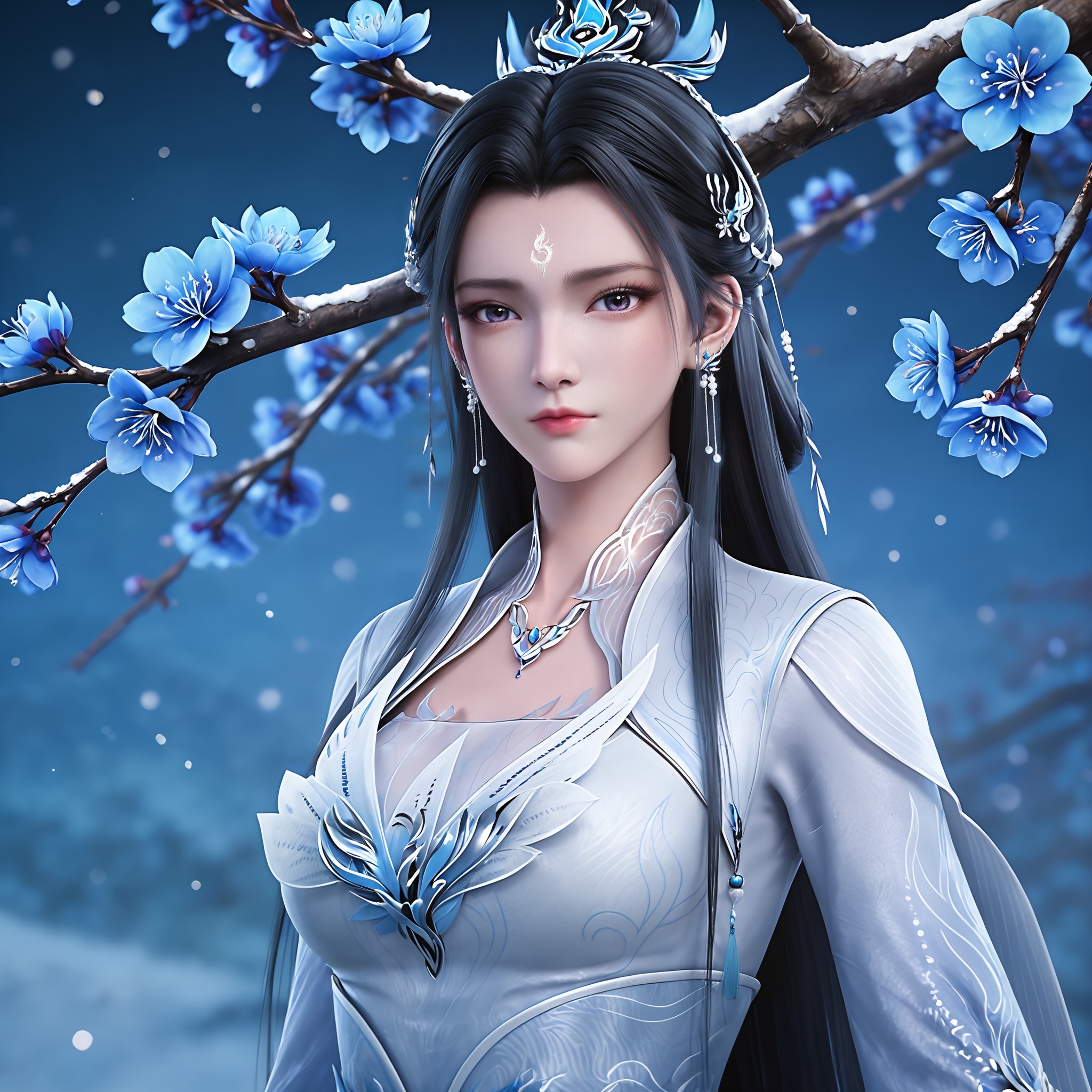 1girl,  long hair,  black hair by 漫 on Tensor.Art
