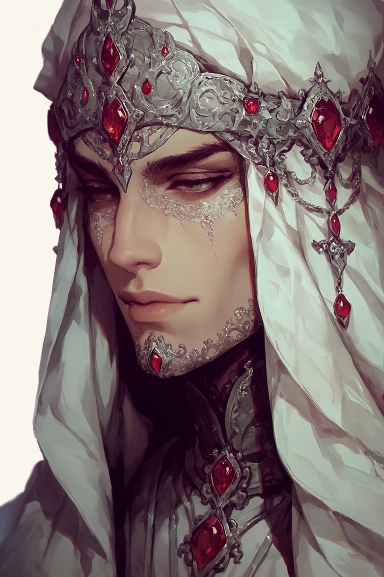 male focus,  solo,  ethereal beauty on Tensor.Art