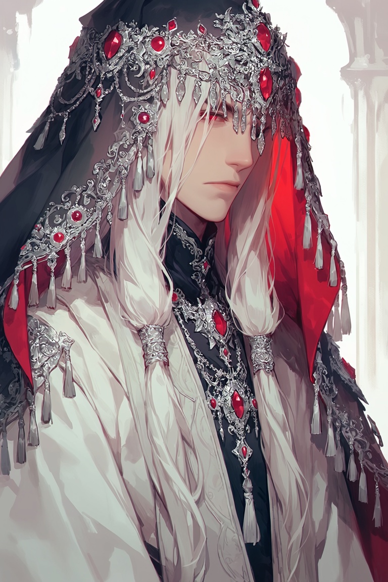 male focus,  solo,  ethereal beauty on Tensor.Art