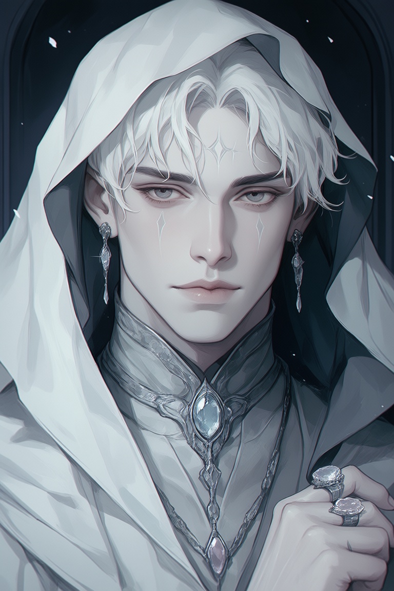 male focus,  solo,  ethereal beauty on Tensor.Art