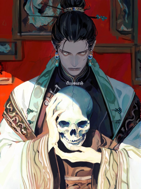 r1xp,  holding skull,  skull on Tensor.Art
