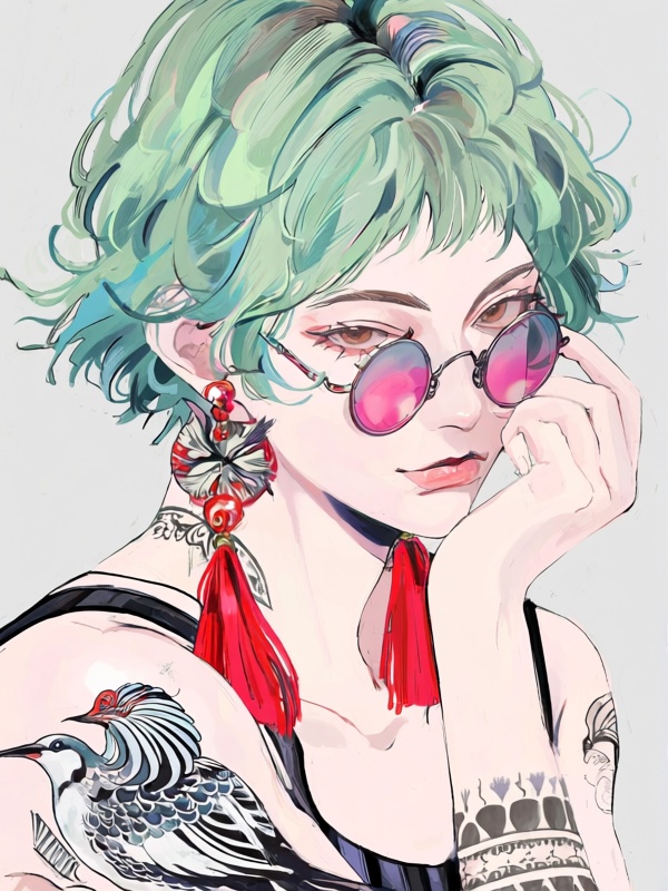 r1xp,  1girl,  tattoo on Tensor.Art