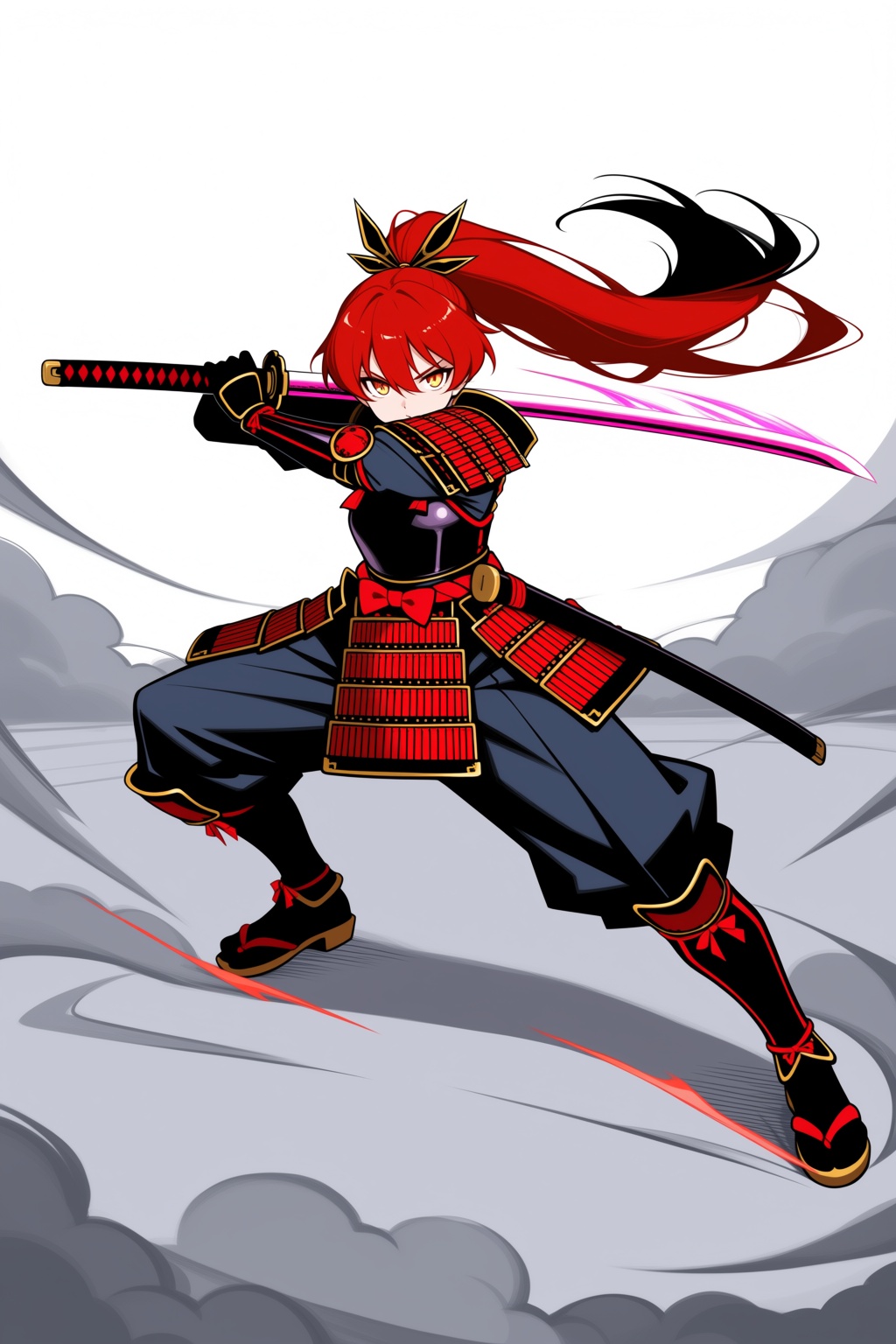 1girl,  solo,  red hair on Tensor.Art