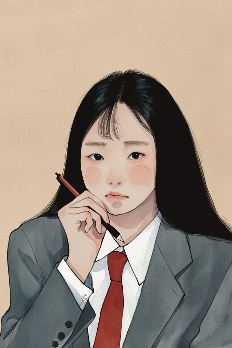 lees,  solo,  long hair on Tensor.Art