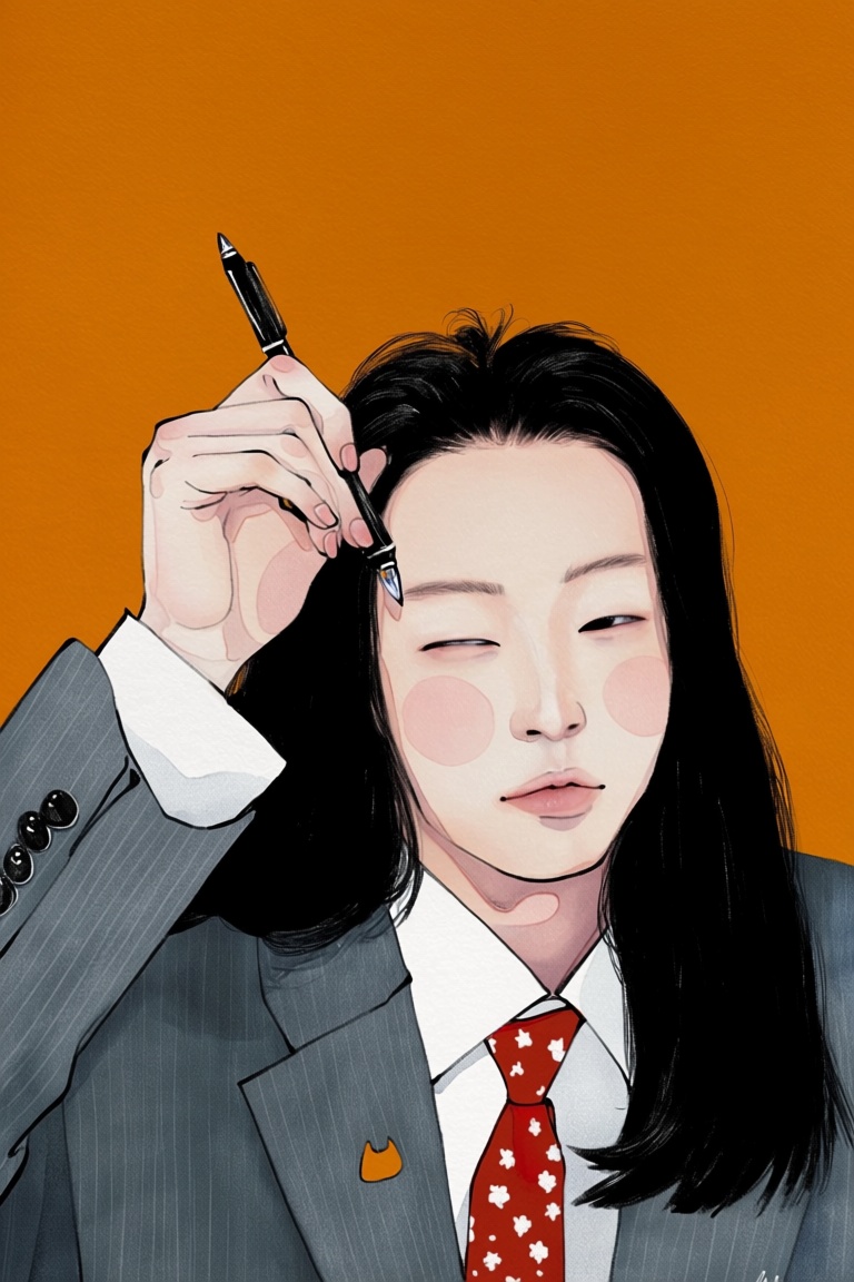 lees,  solo,  long hair on Tensor.Art