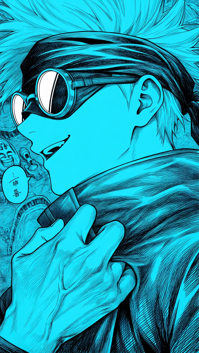 gojou satoru,  jujutsu kaisen,  1boy on Tensor.Art