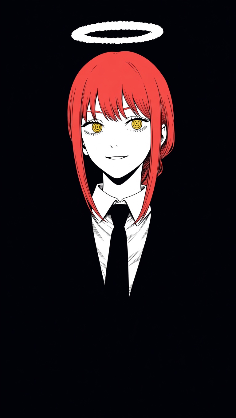 necktie,  black necktie,  white shirt on Tensor.Art