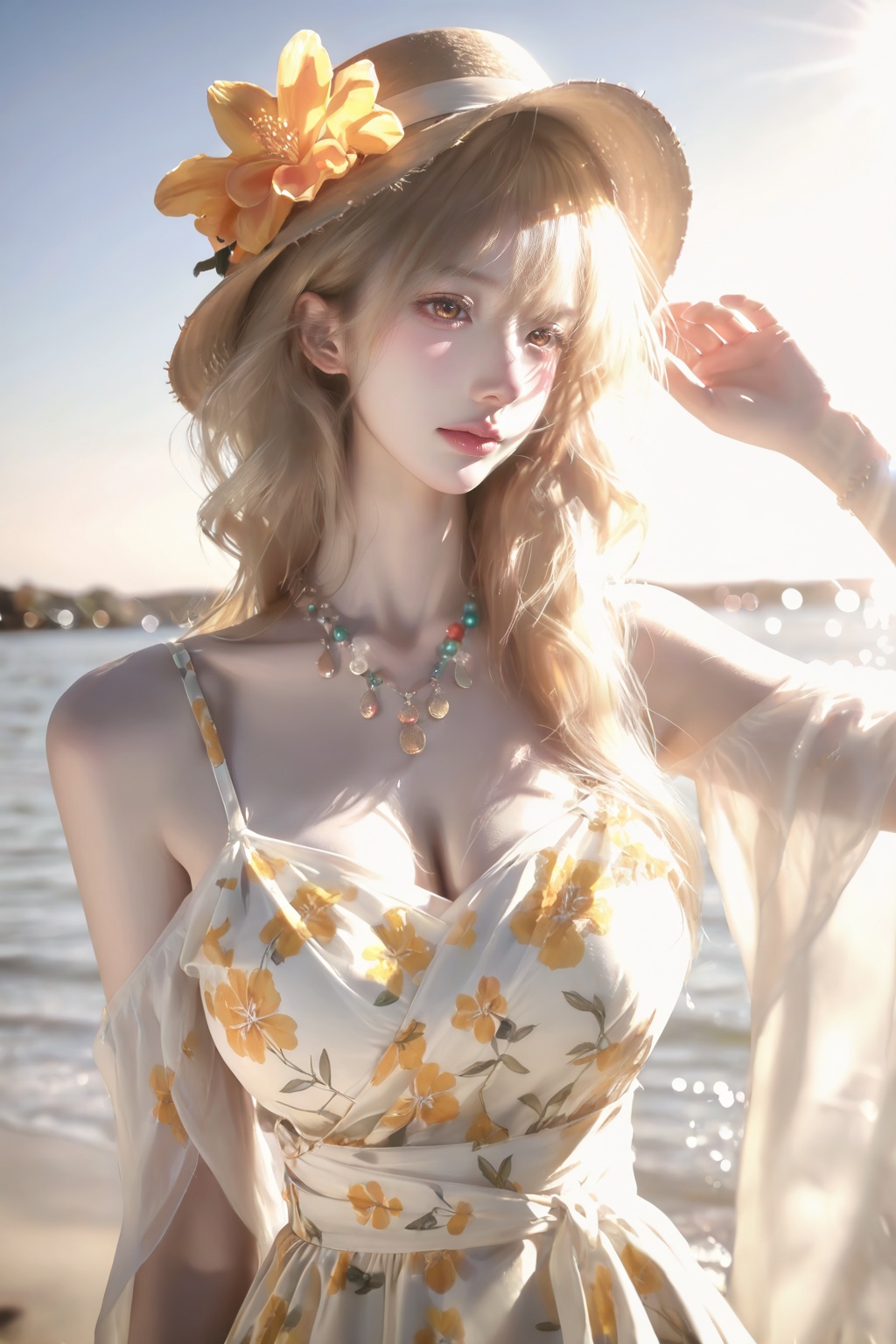 (((perfect hands))) beautiful young woman,  ethereal beauty,  soft glamorous face on Tensor.Art