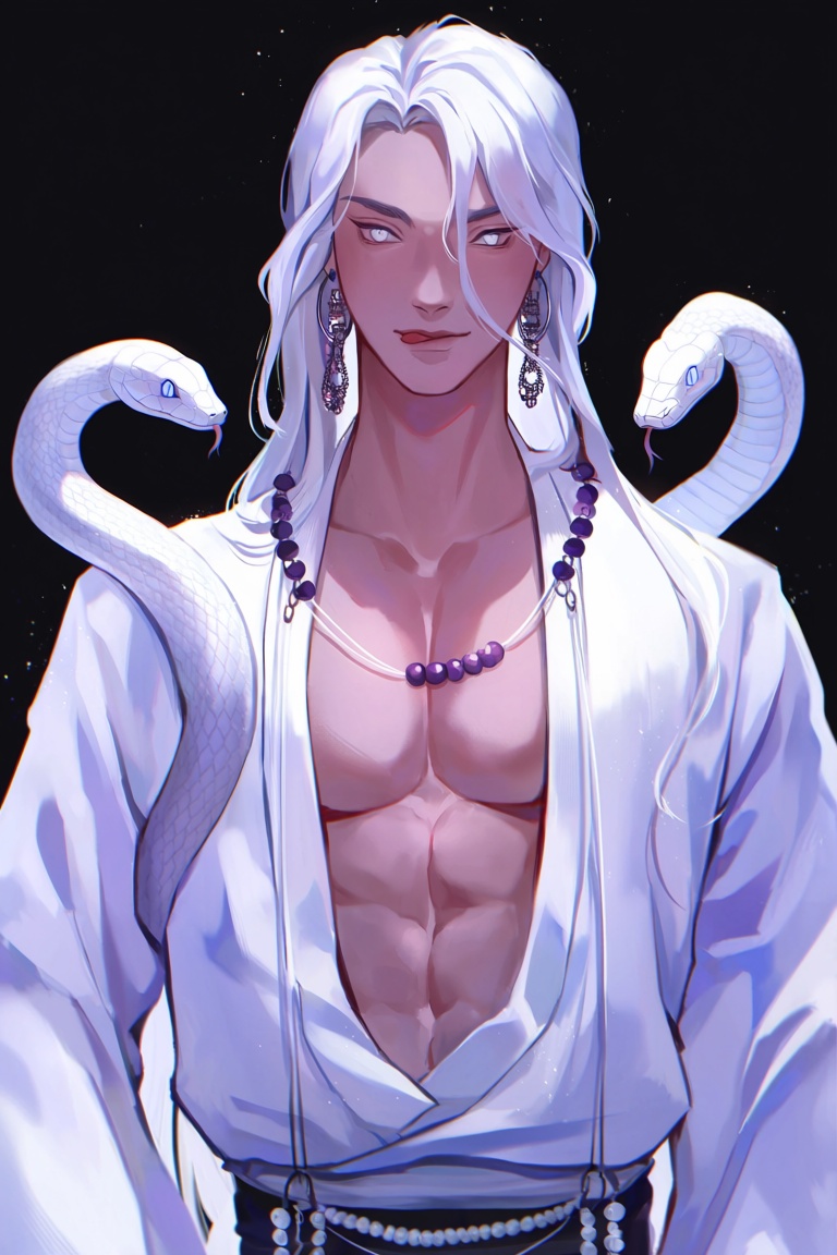 lau1,  1boy,  snake on Tensor.Art