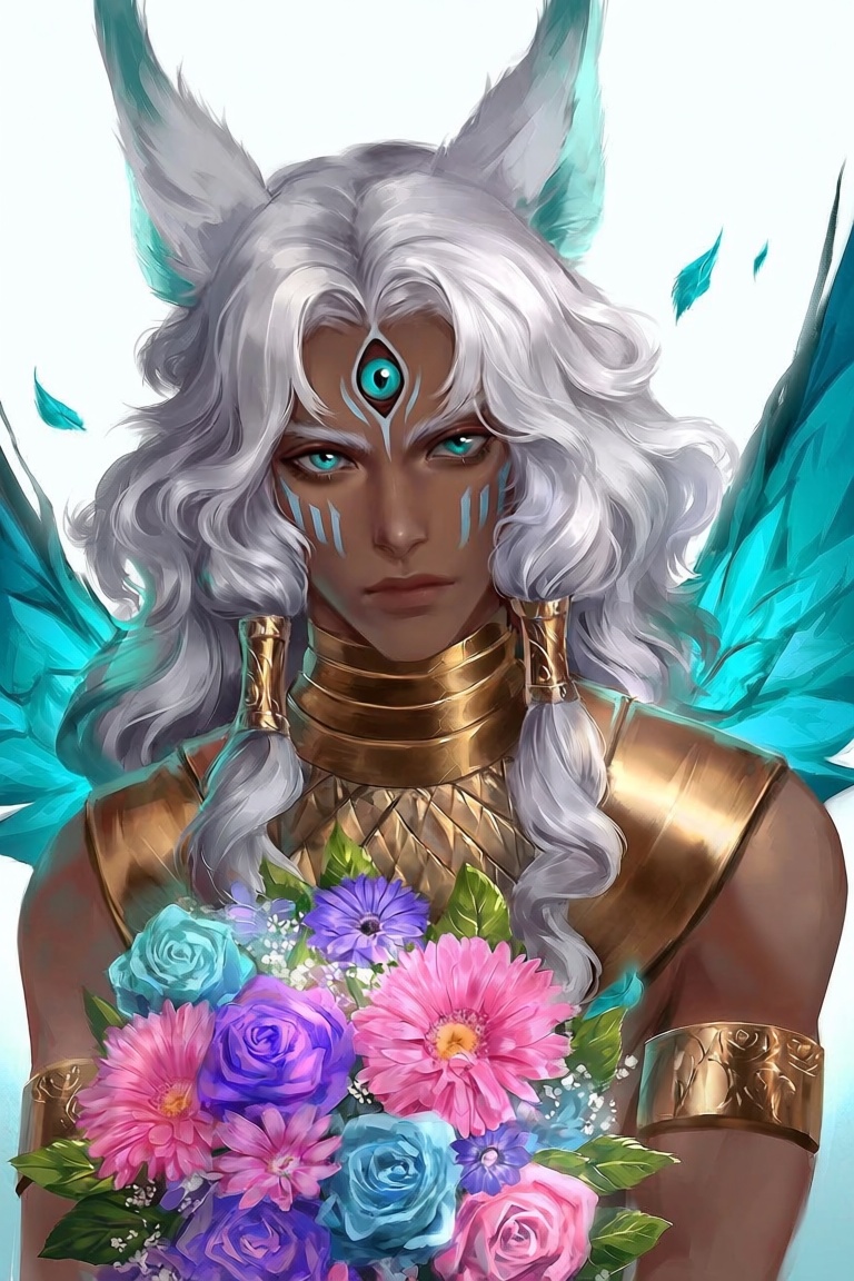 xte,  flower,  dark skin on Tensor.Art