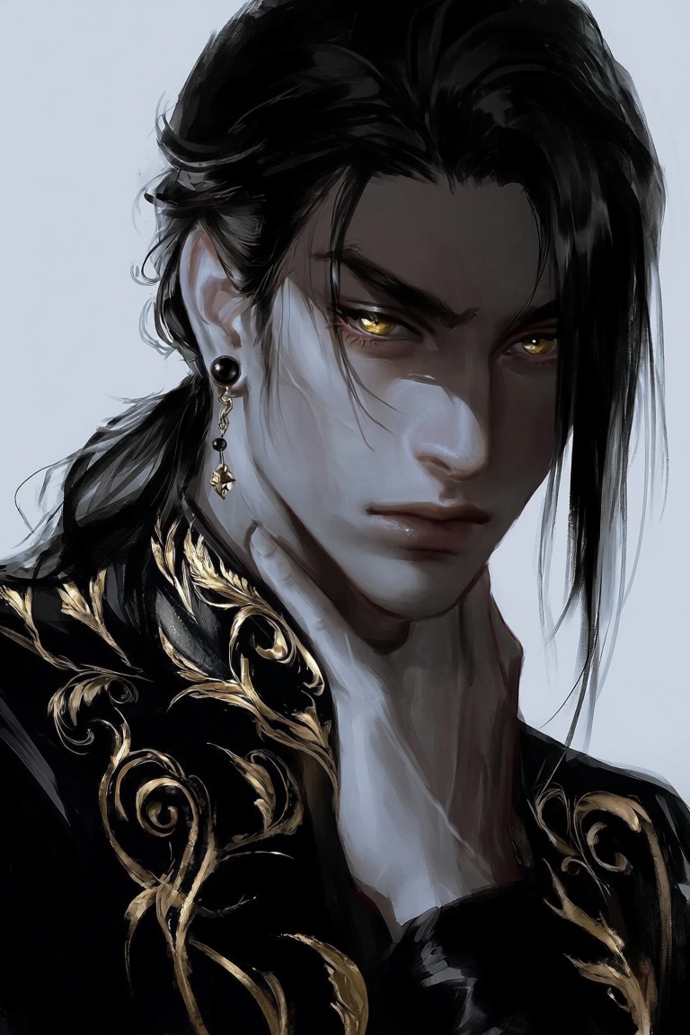 xte,  1boy,  sharp golden eyes on Tensor.Art