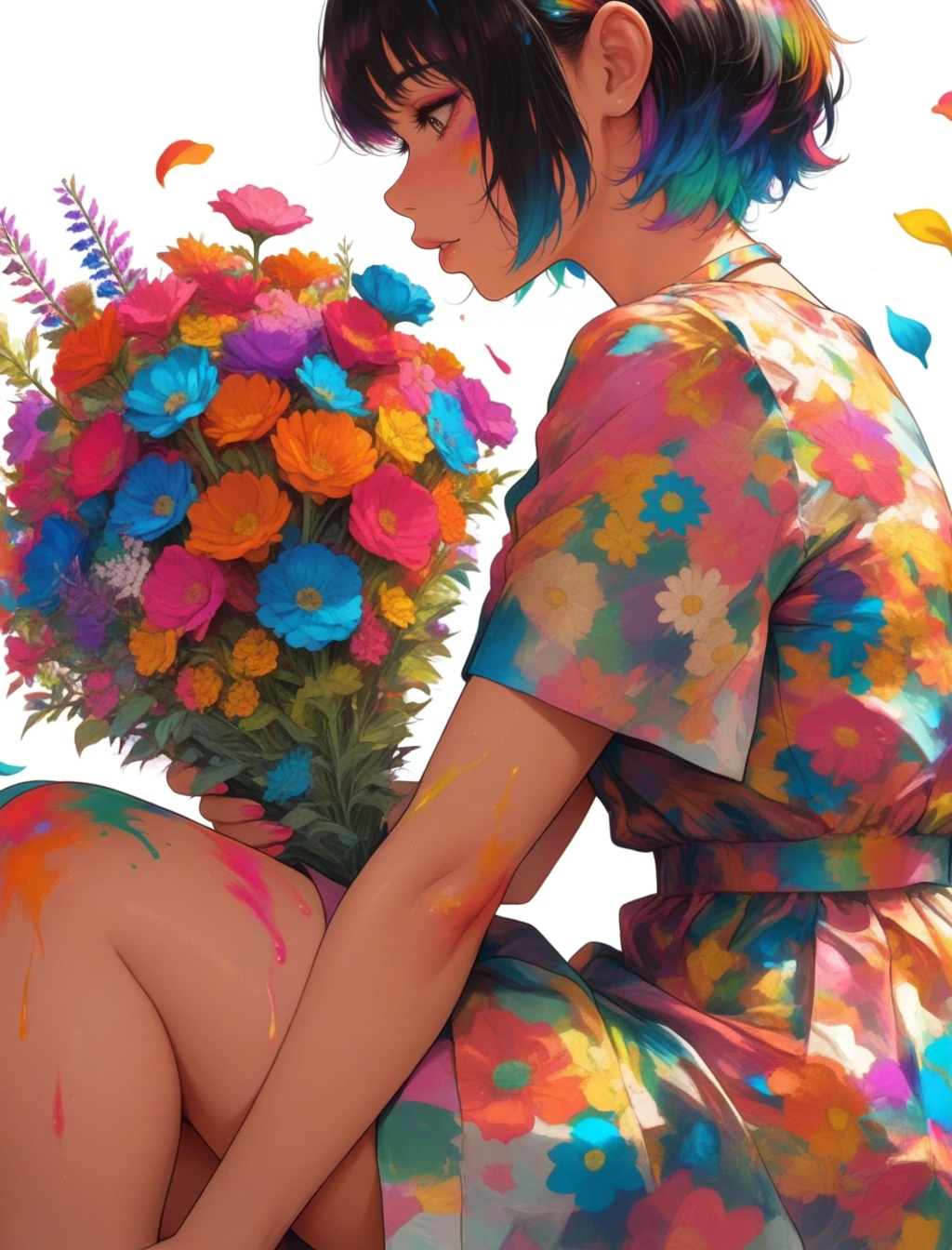 rainbowcolor,  masterpiece,  best quality on Tensor.Art