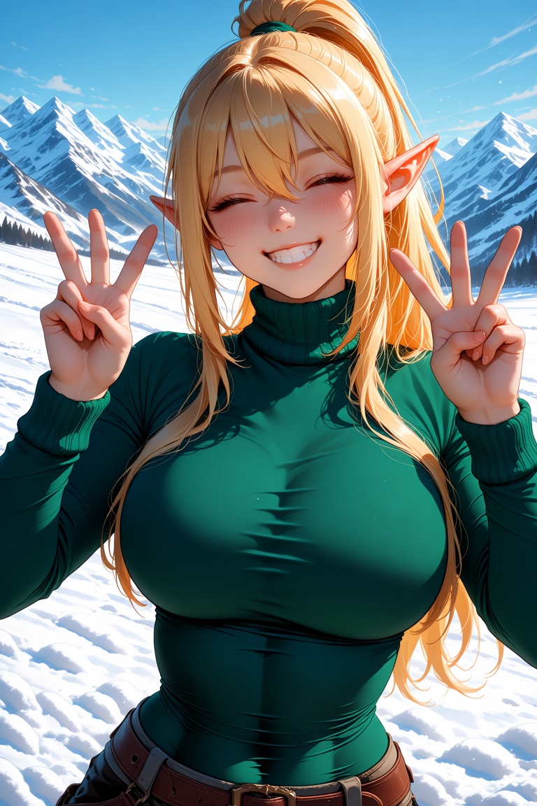 1girl,  v,  solo on Tensor.Art