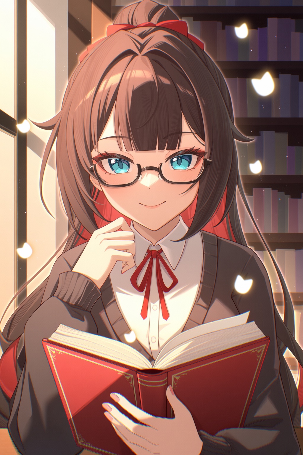 @BOBO_qiuqiu,  mature 1girl,  glasses on Tensor.Art