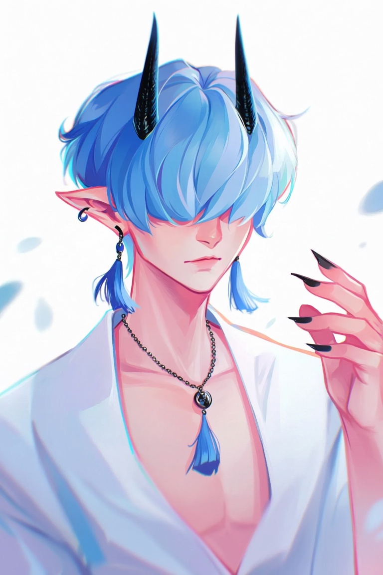 ch1a,  hair_over_eyes,  jewelry on Tensor.Art