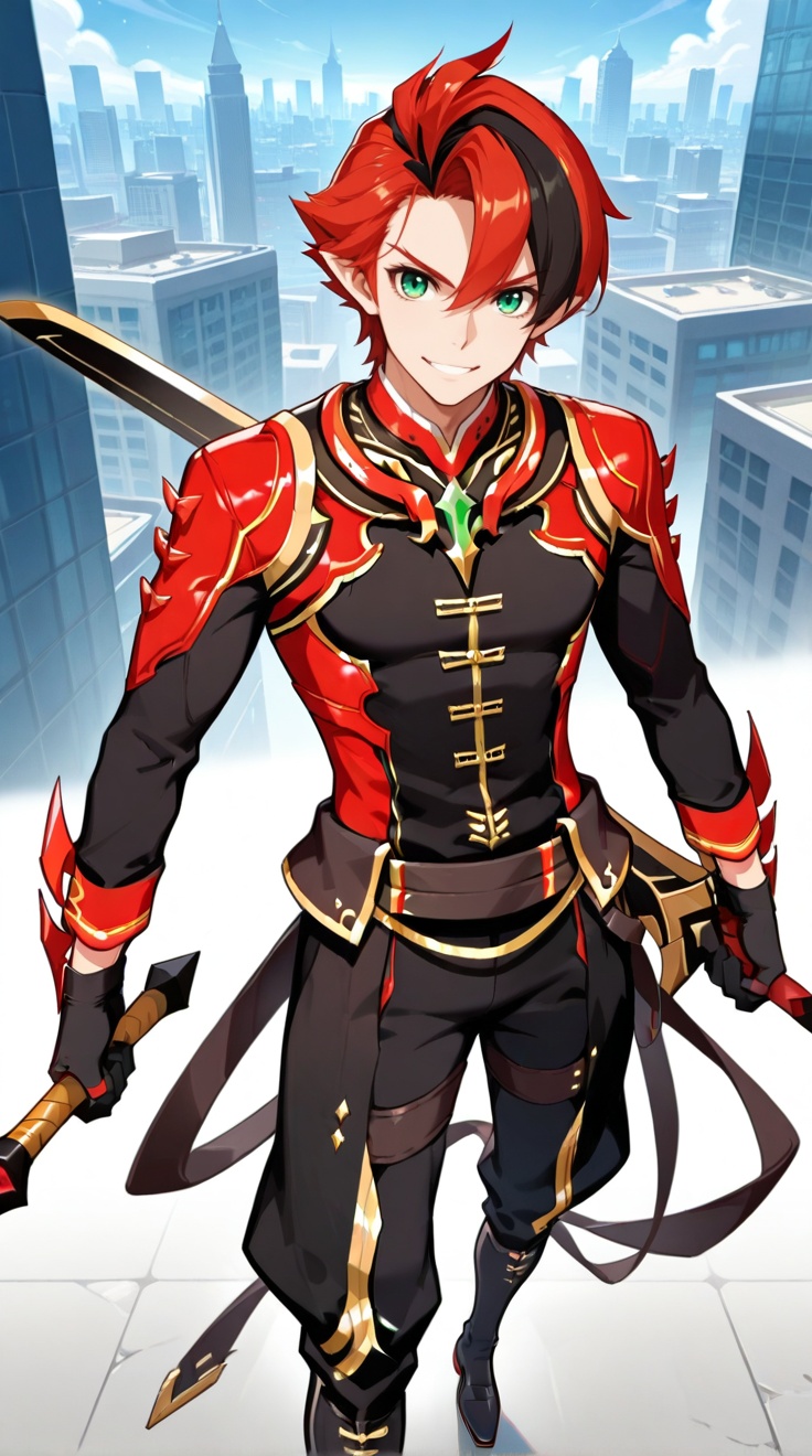 chun,  1boy,  solo on Tensor.Art