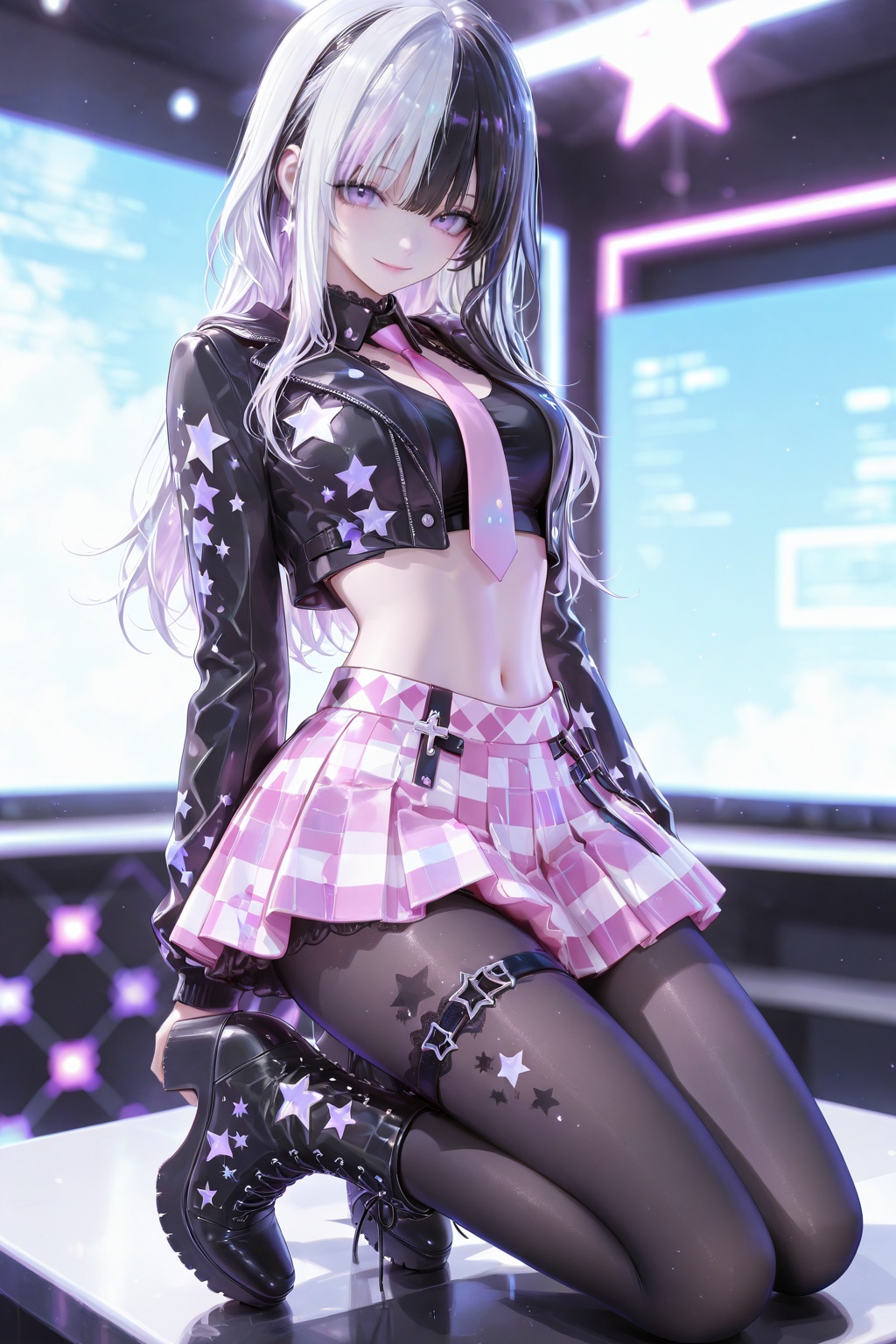 A girl,  solo,  long hair on Tensor.Art