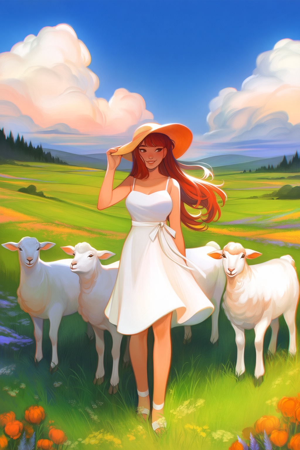 @loish,  surrealistic,  1girl on Tensor.Art