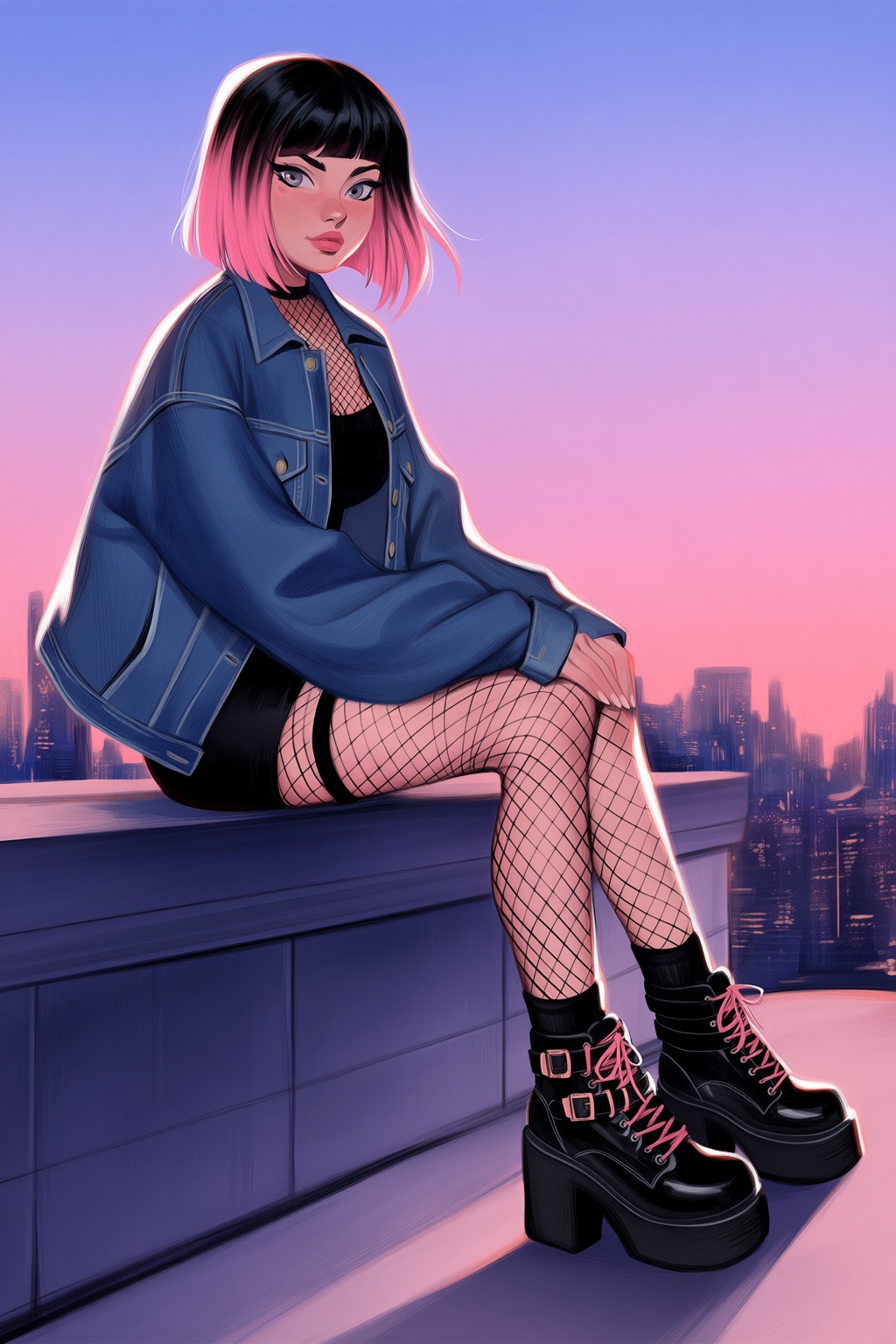 @loish,  surrealistic,  1girl on Tensor.Art