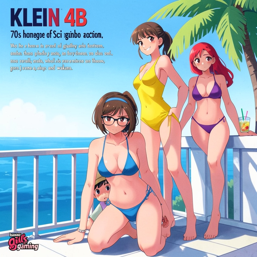 This illustration is a vibrant anime-style artwork,  likely created digitally with photoshop as the medium,  presenting a...