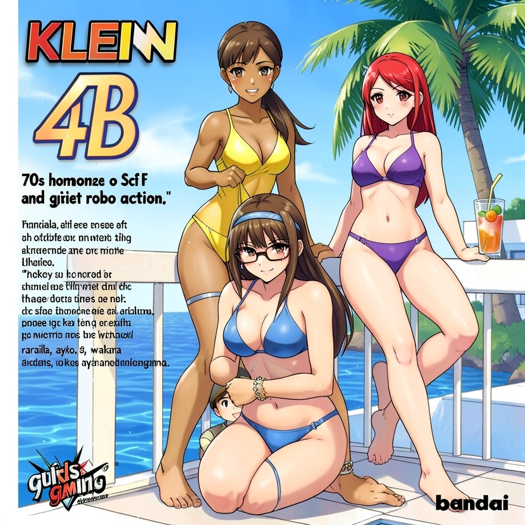 This illustration is a vibrant anime-style artwork,  likely created digitally with photoshop as the medium,  presenting a...
