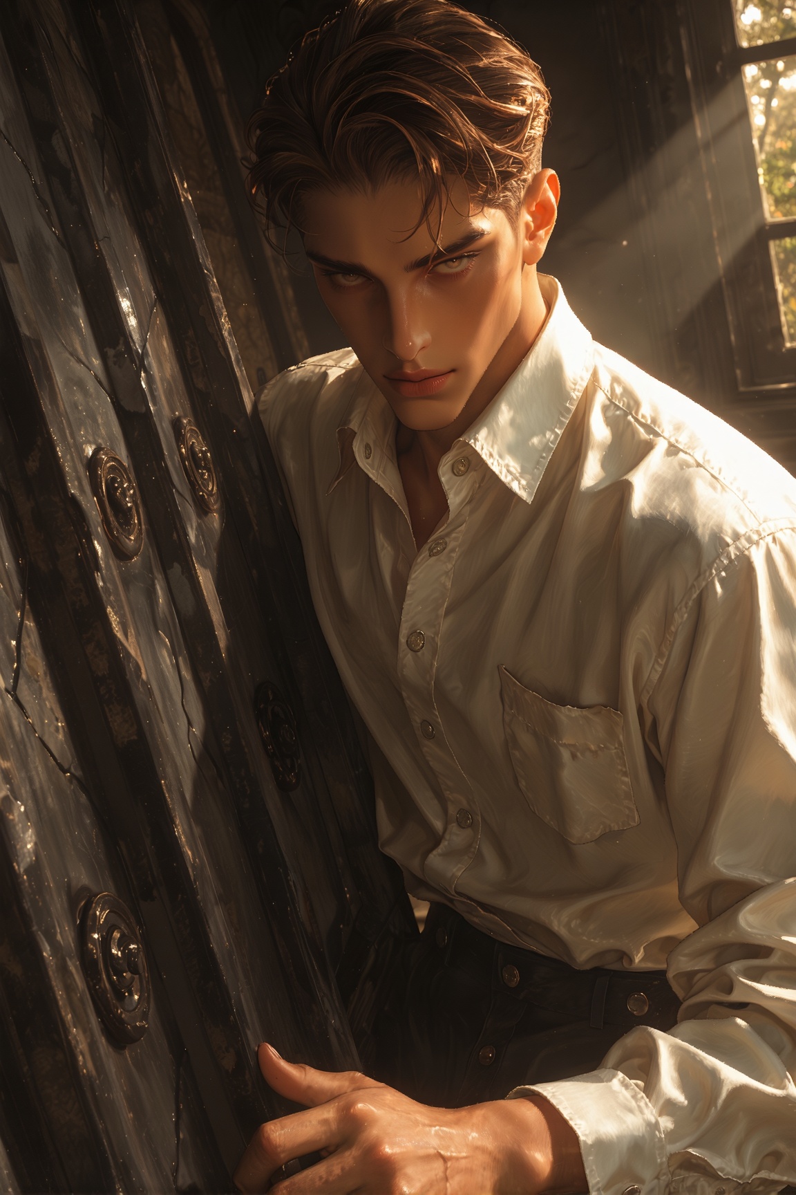 realistic,  1boy,  cowboy shot on Tensor.Art