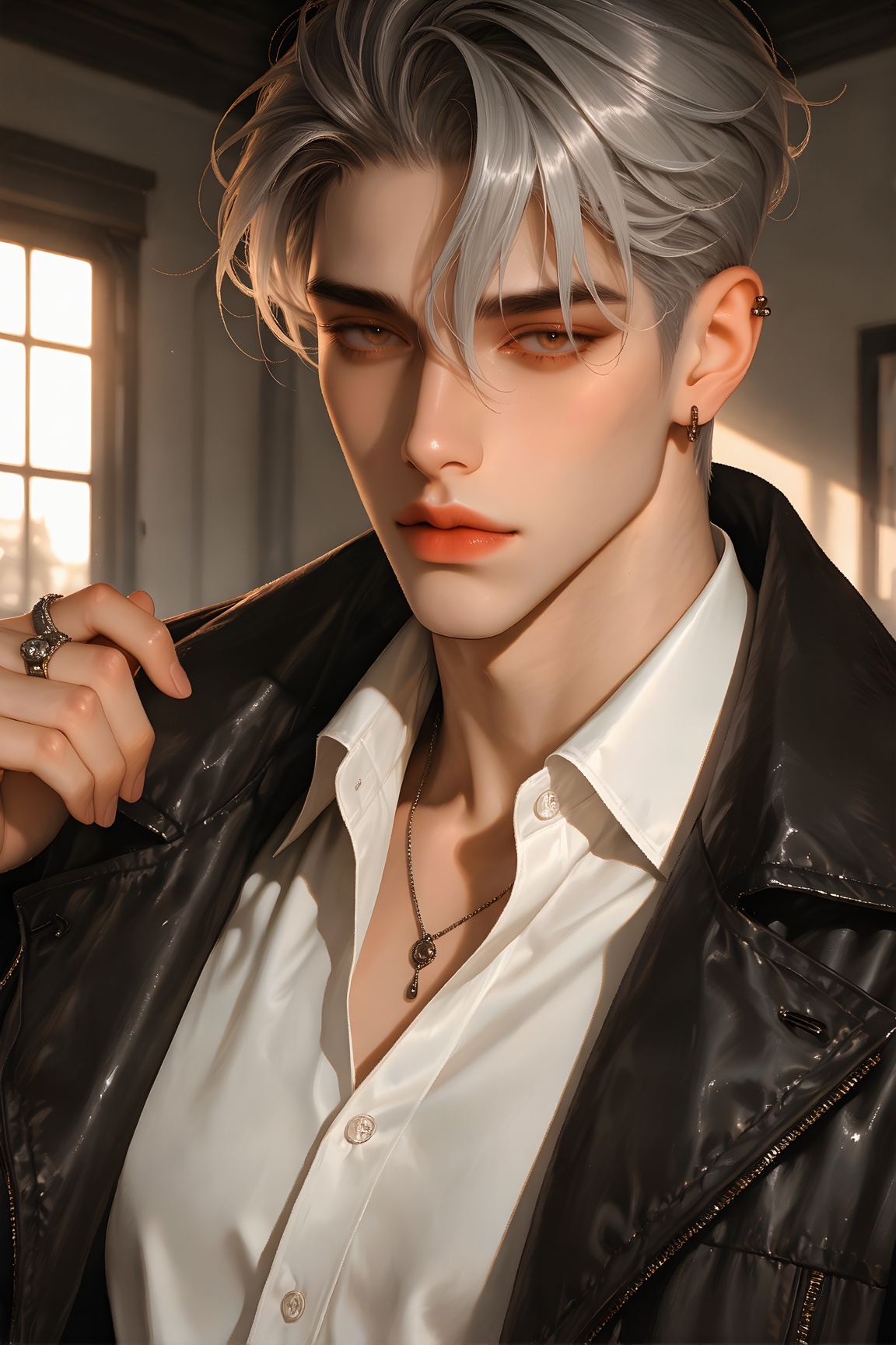 1boy,  looking at viewer,  short hair on Tensor.Art