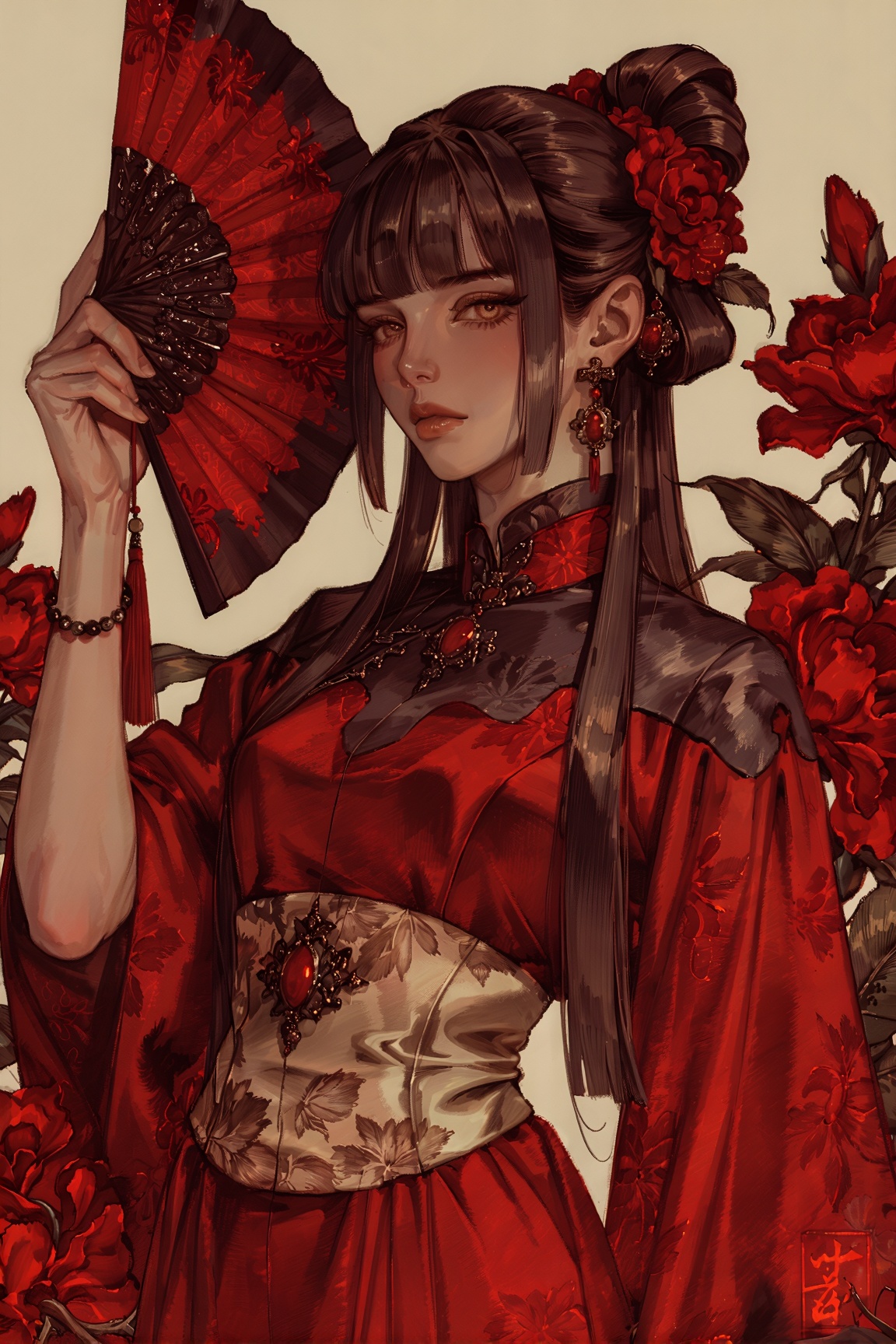 aesthetic illustration,  1girl,  solo on Tensor.Art