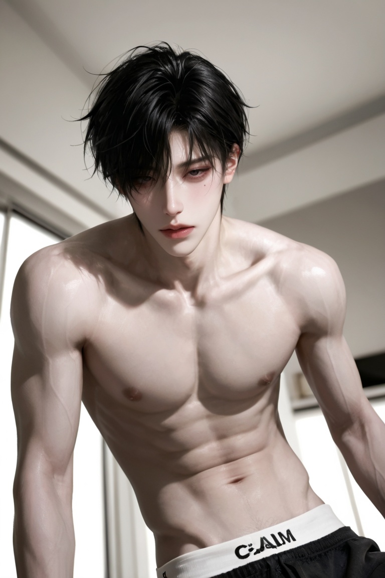 1 man,  solo,  handsome sharp-featured male on Tensor.Art