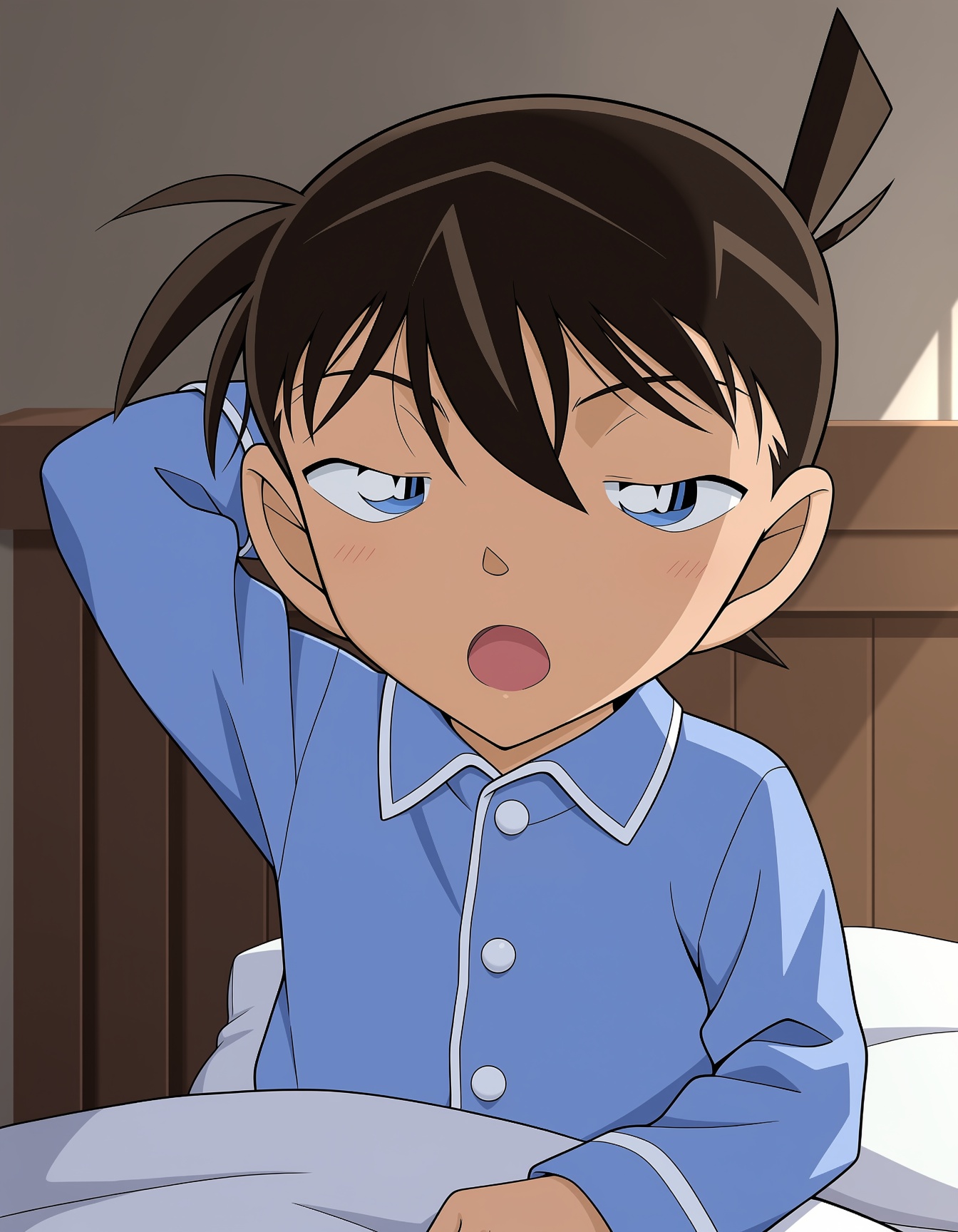 conan edogawa,  brown hair,  blue eyes on Tensor.Art