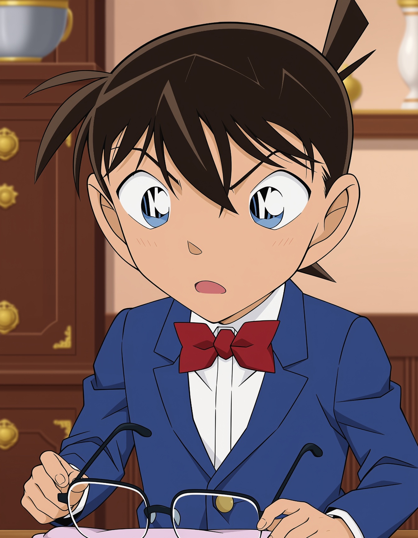 conan edogawa,  brown hair,  blue eyes on Tensor.Art