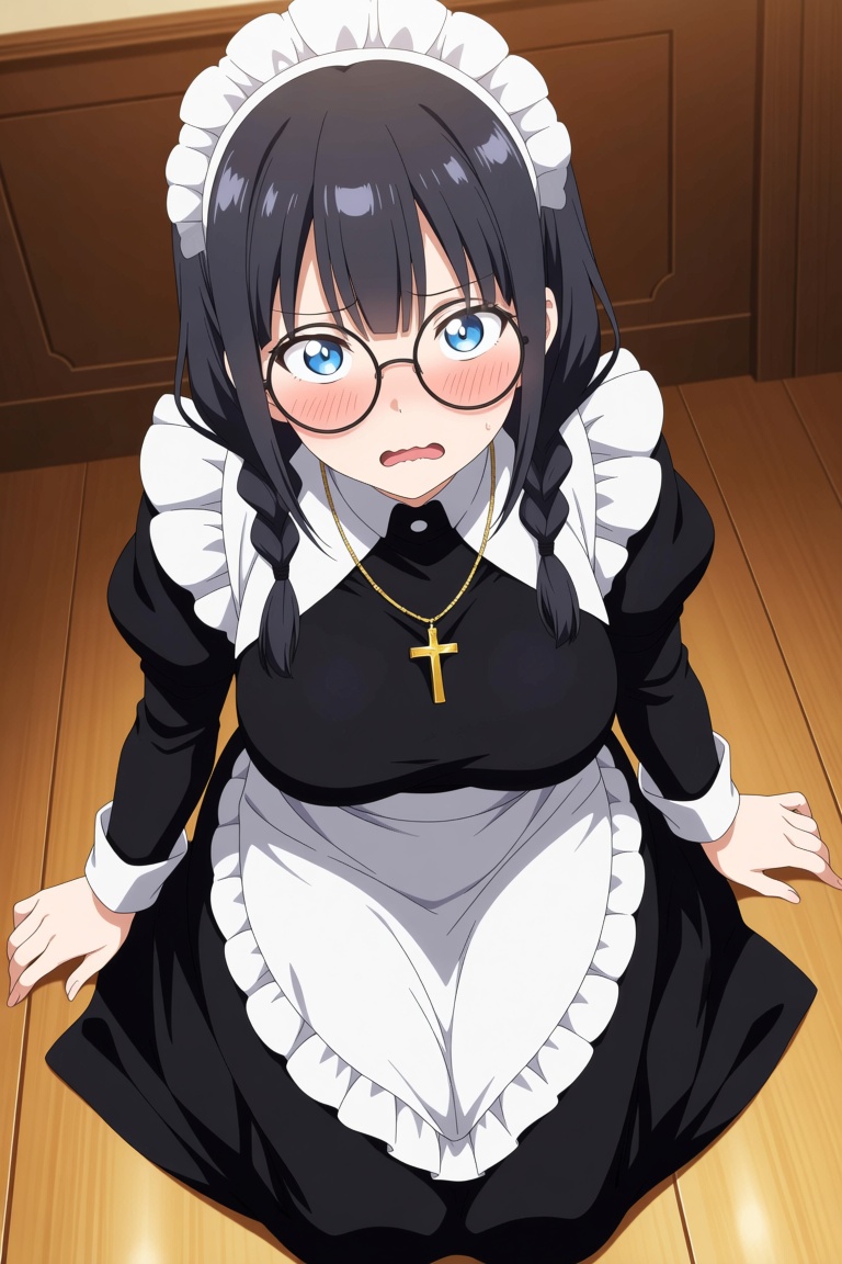 1girl,  maid headdress,  maid on Tensor.Art