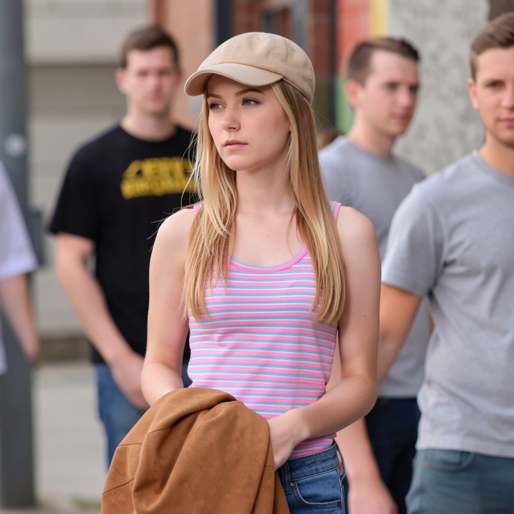 wanna try something new today? . Do you wonder what it feels like being with a blonde . Photograph of a young woman with f...