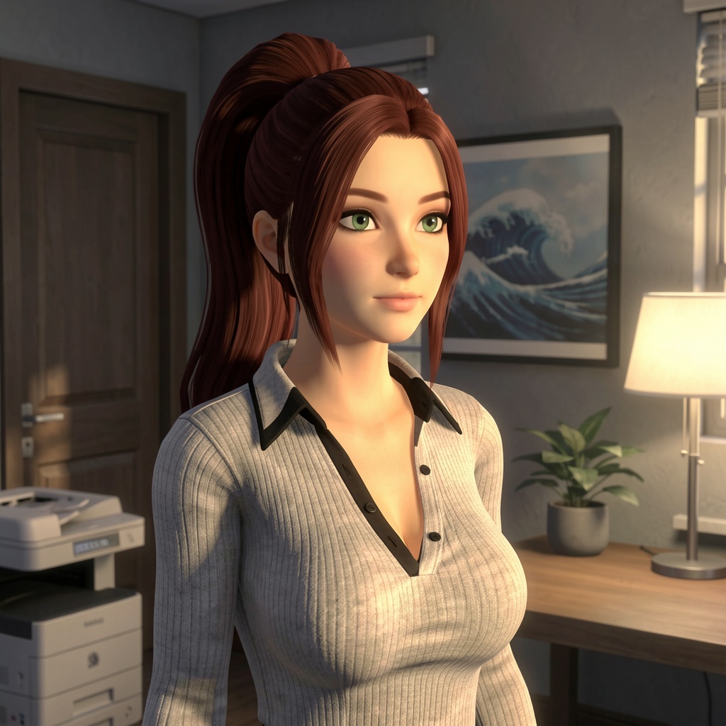 A petition have been started for the current Steam bans . This is a CGI-rendered image of a young woman with a realistic,...