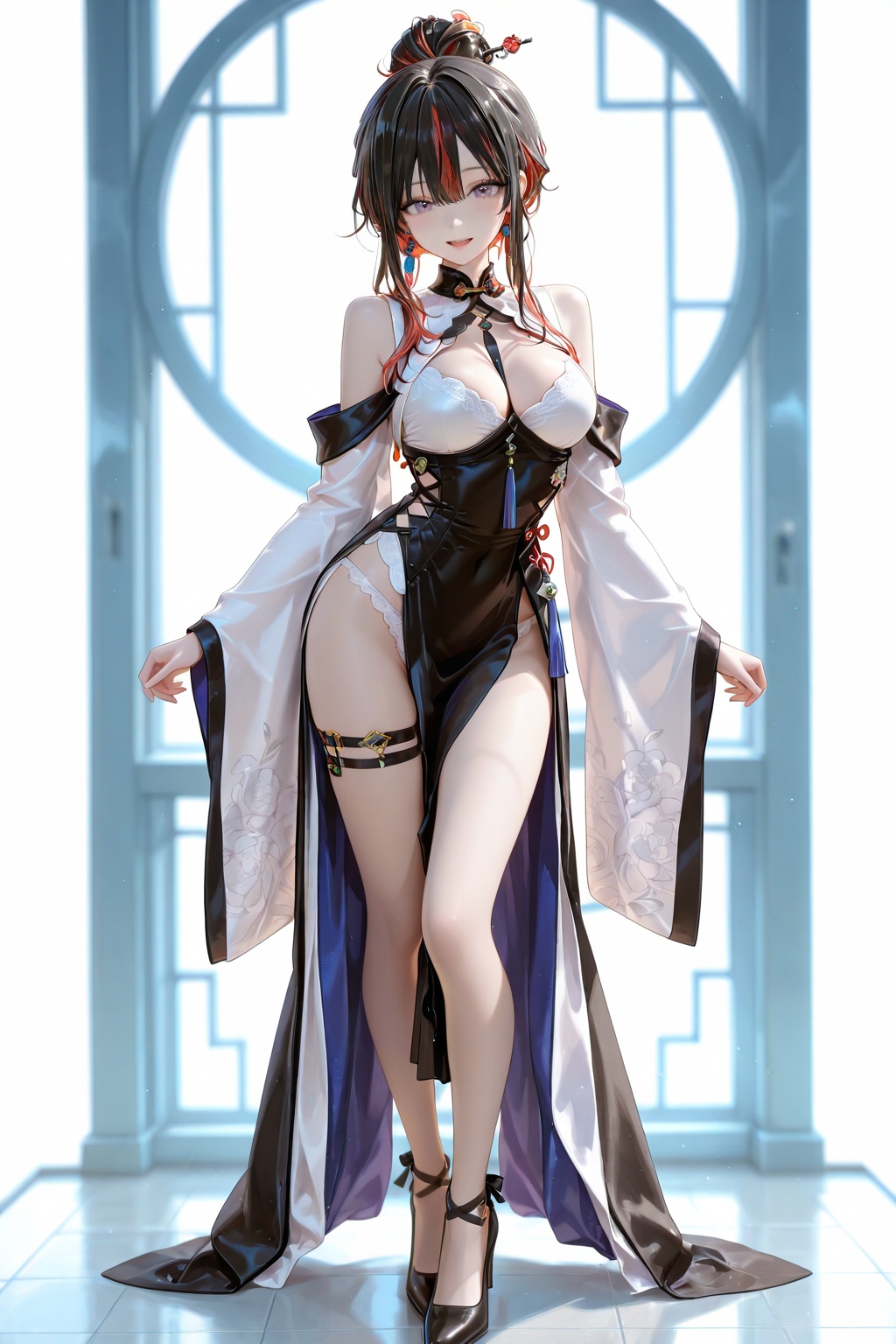 1 girl,  solo,  long hair on Tensor.Art