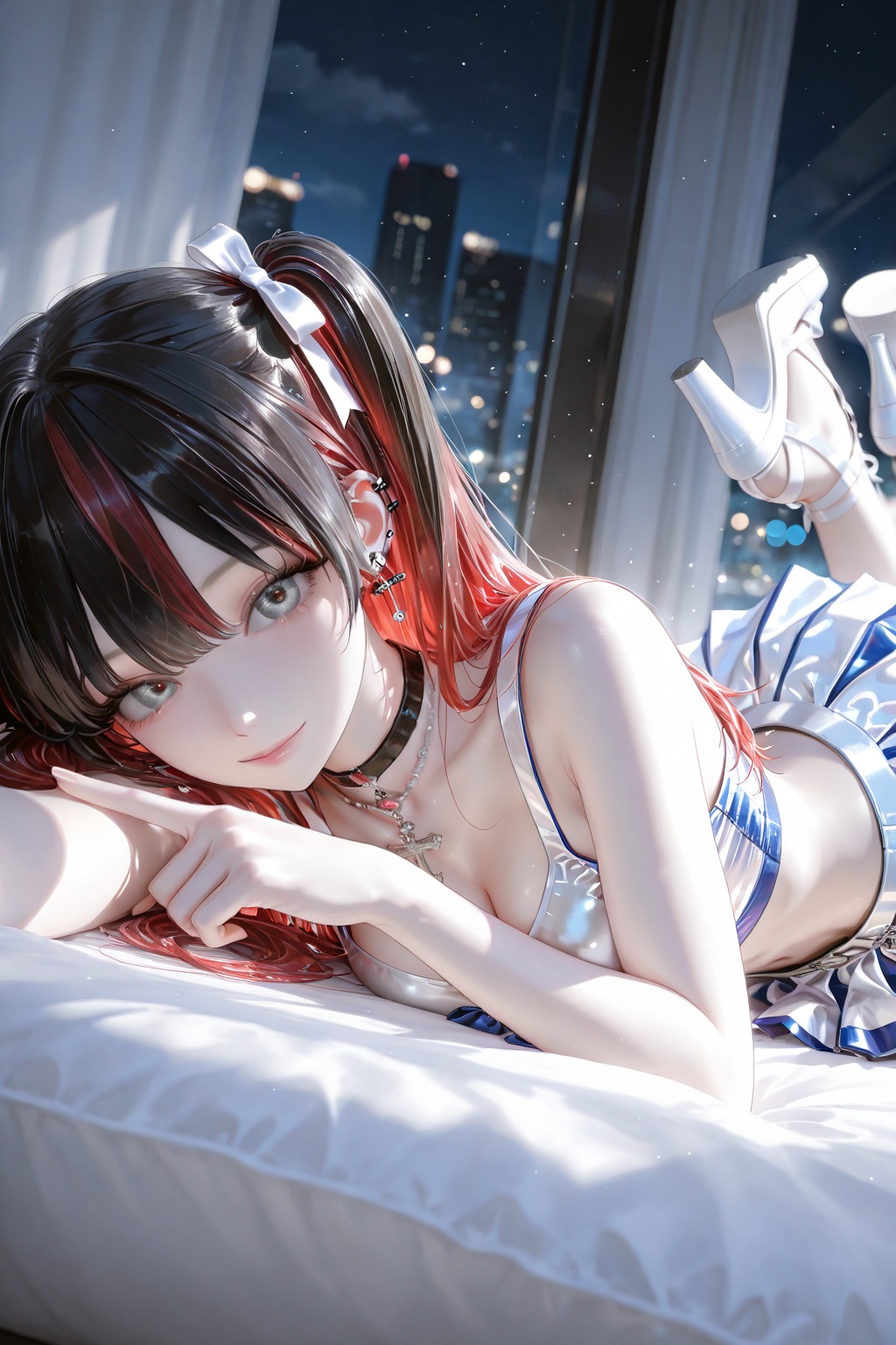 Girl,  solo,  long hair on Tensor.Art