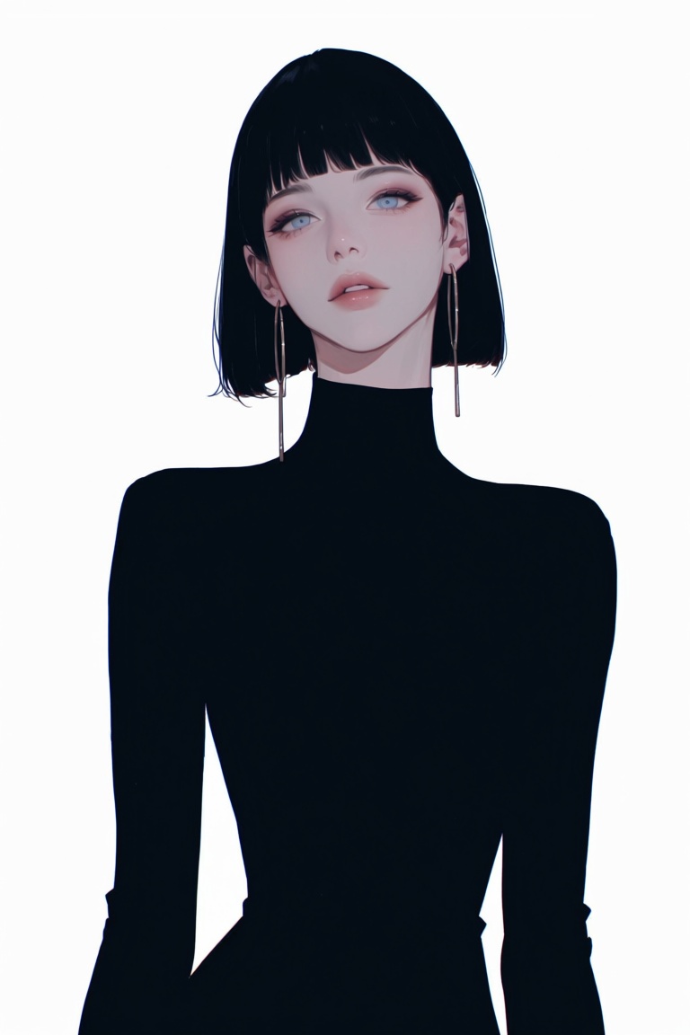1girl,  solo,  earrings by MissFidonyo on Tensor.Art