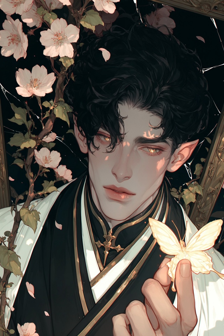 1boy,  solo,  portrait by MissFidonyo on Tensor.Art