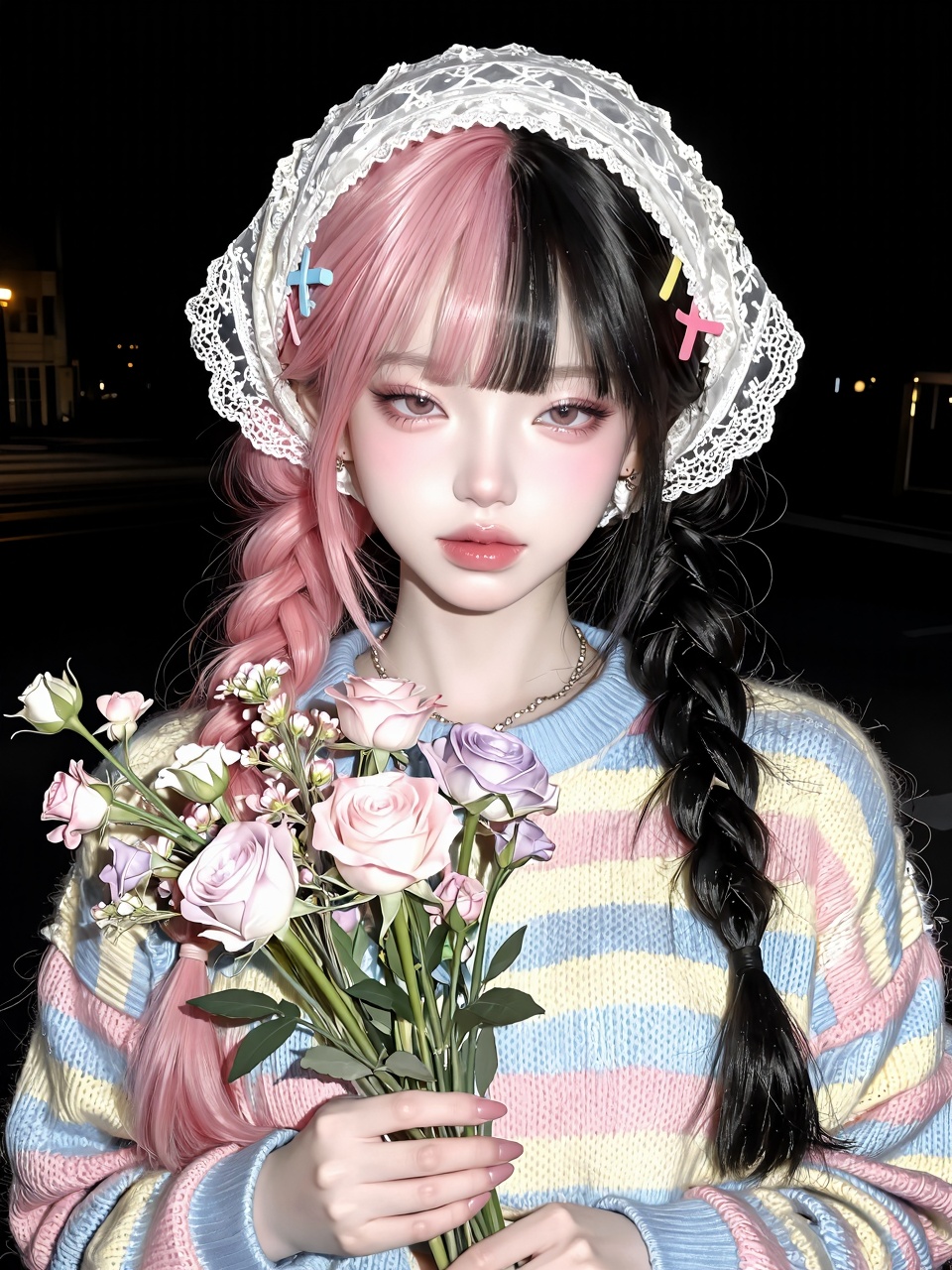 solo,  close mouth. ((random pose)). 1girl,  pale skin on Tensor.Art