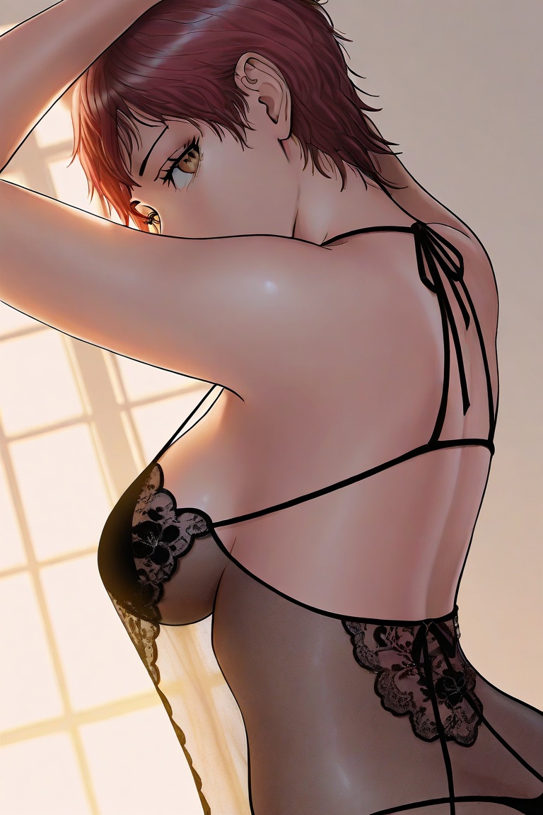 1girl,  solo,  short hair on Tensor.Art
