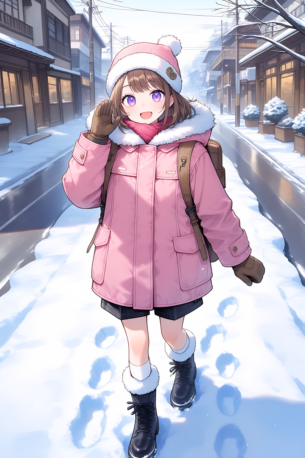 1girl,  outdoors,  street on Tensor.Art