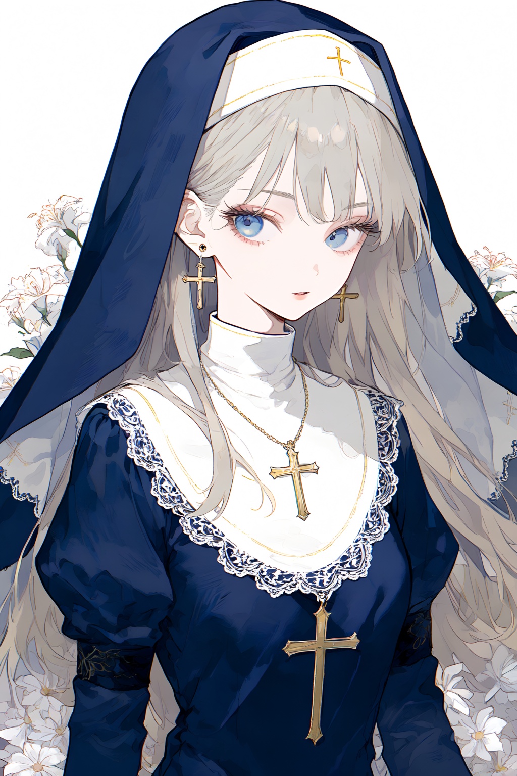 1girl,  solo,  long hair on Tensor.Art