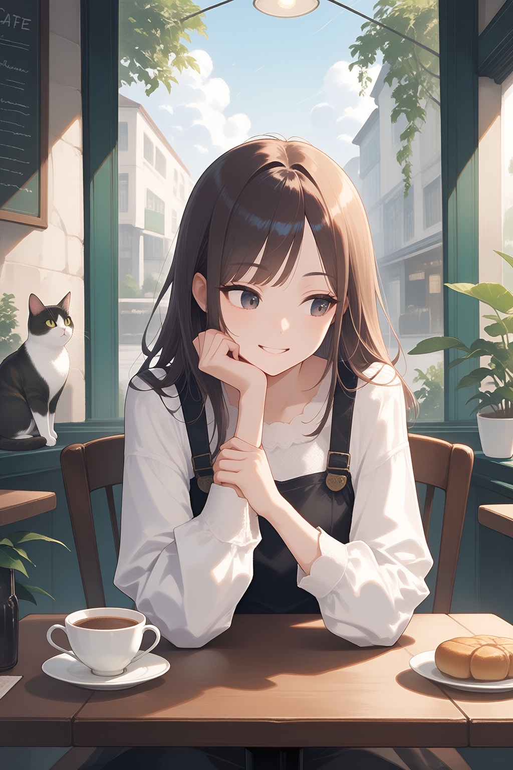 1girl,  day,  plant on Tensor.Art