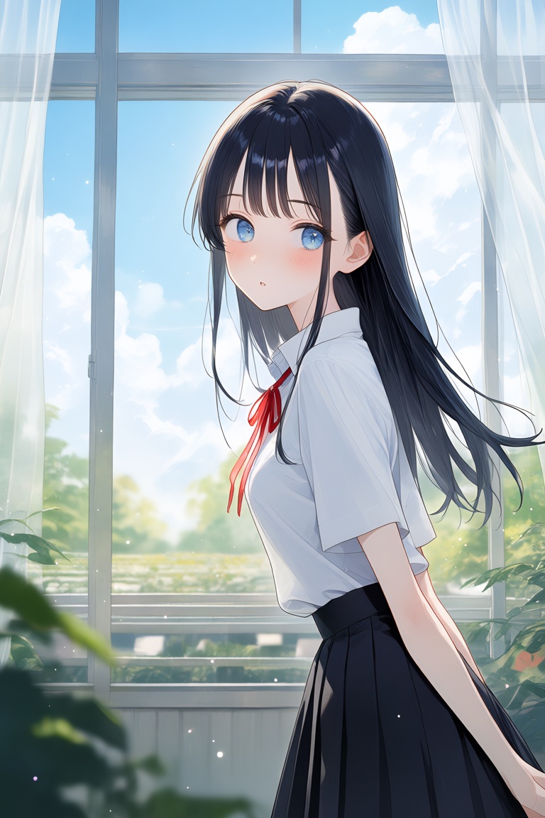 1girl,  indoors,  room on Tensor.Art