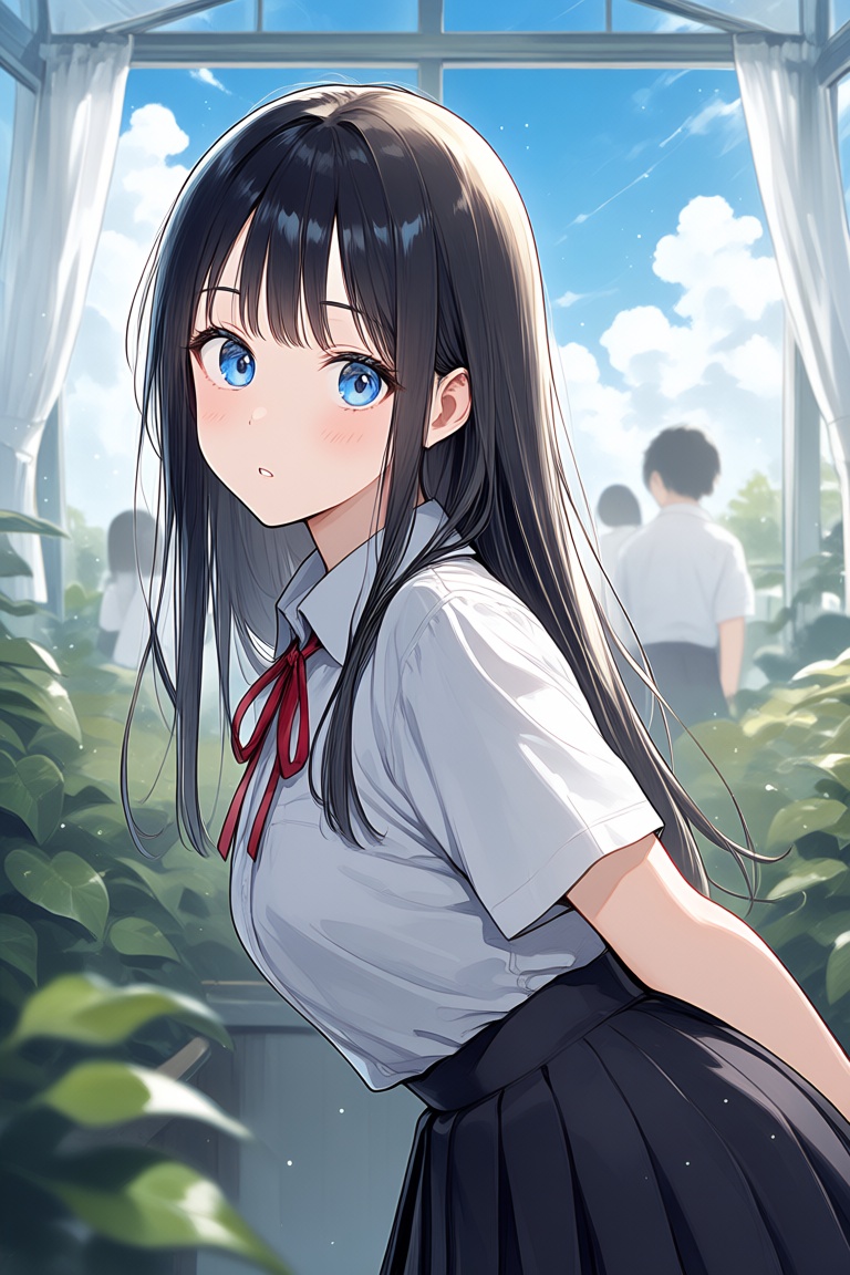 1girl,  indoors,  room on Tensor.Art
