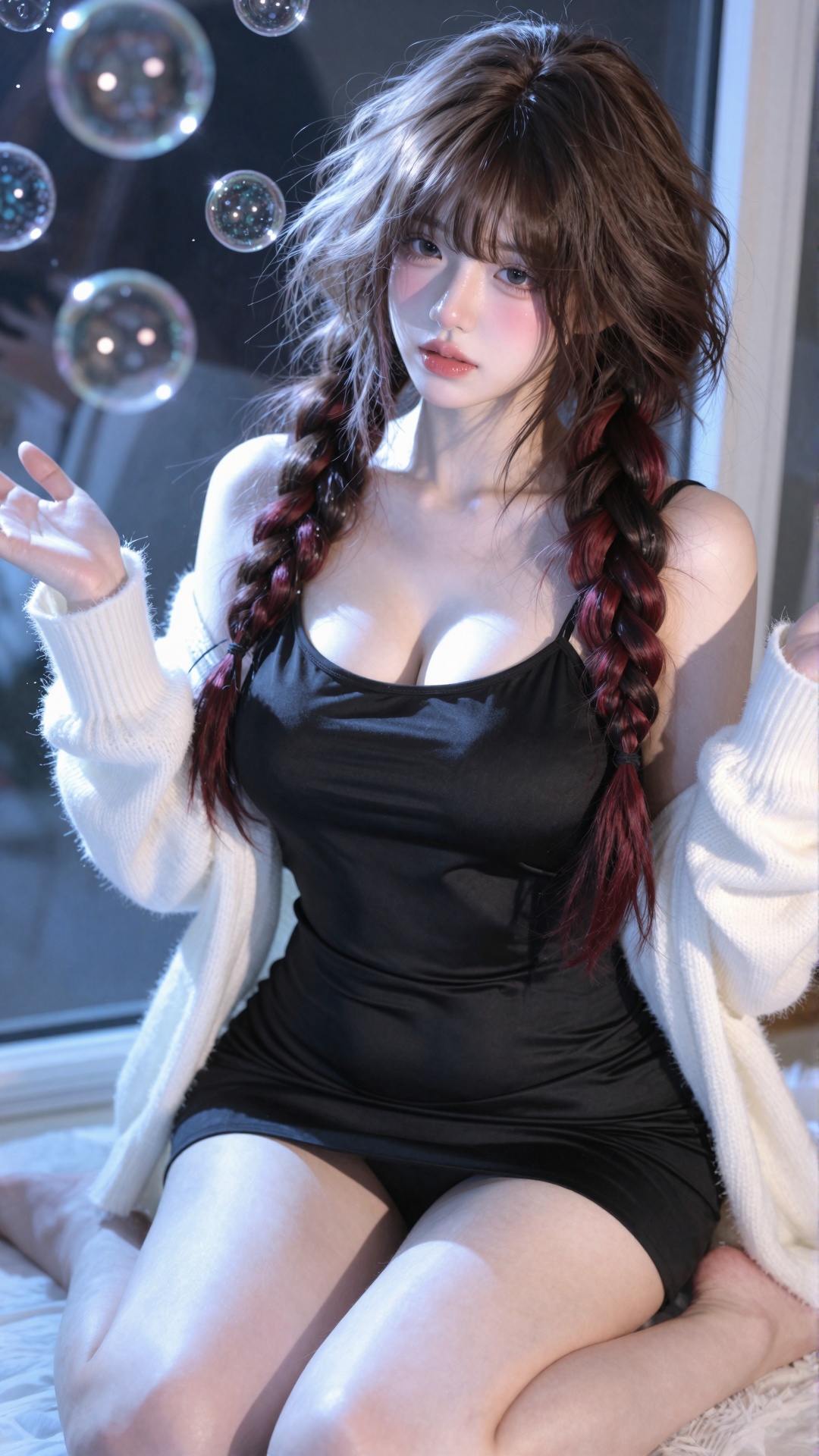 [((full lip,  glossy lips,  douyin style))] 1girl on Tensor.Art