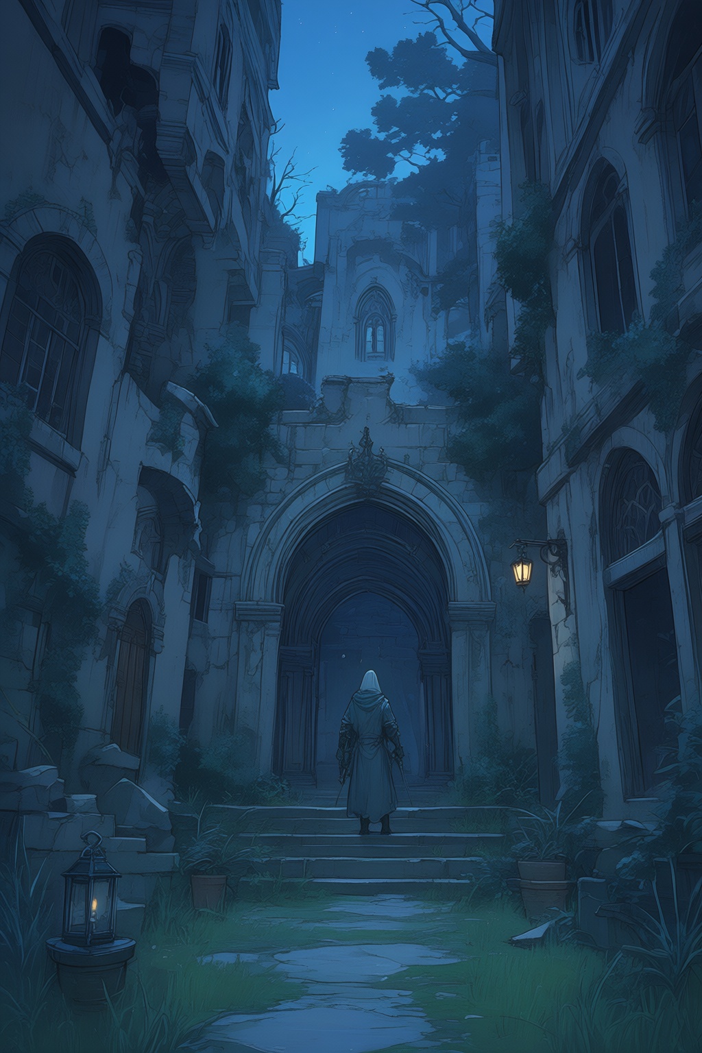 scenery,  background,  stairs on Tensor.Art