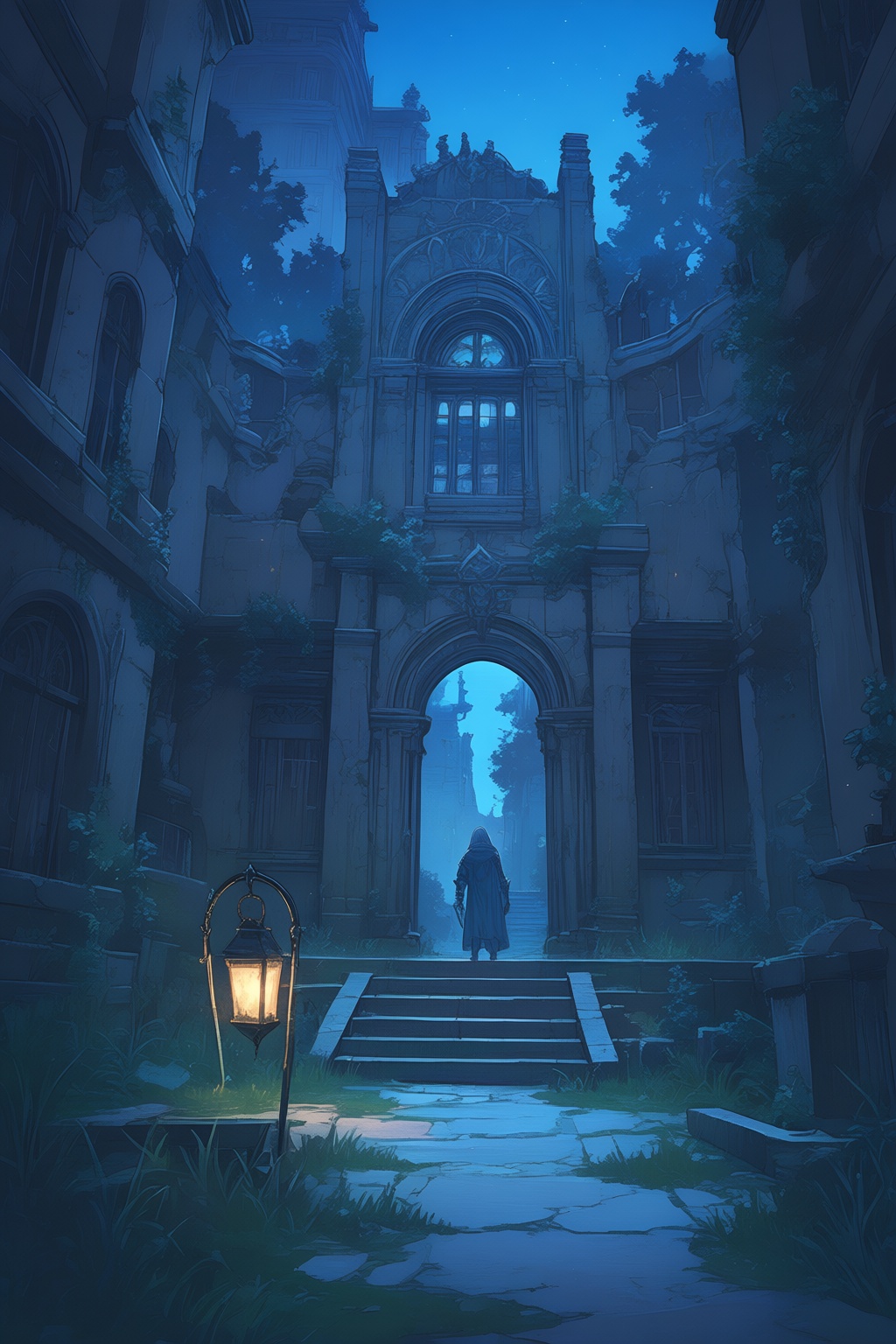 scenery,  background,  stairs on Tensor.Art